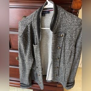 Tommy Hilfiger Black and White Tweed Jacket